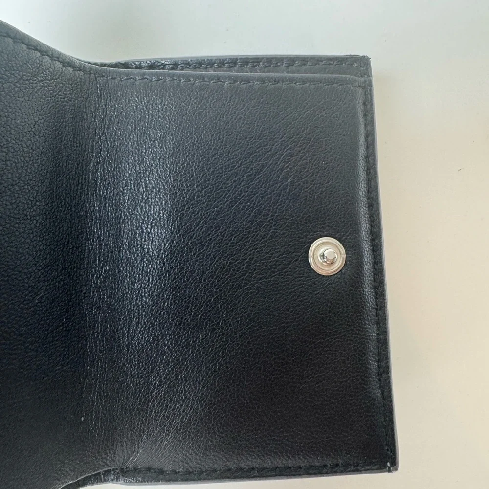 Balenciaga Women’s Mini Wallet in Glitter Calfskin Charcoal